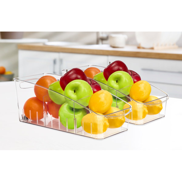 Prep & Savour Clear Organizing Bins On Wheels Wayfair Canada